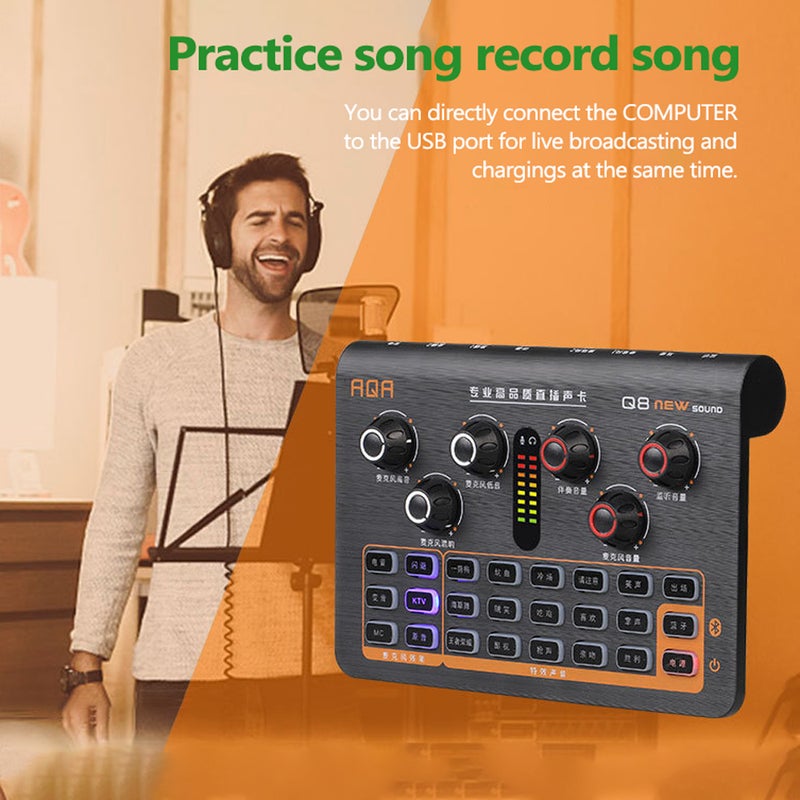 Generic Microphone Bluetooth Sound Card Black  - Image 3