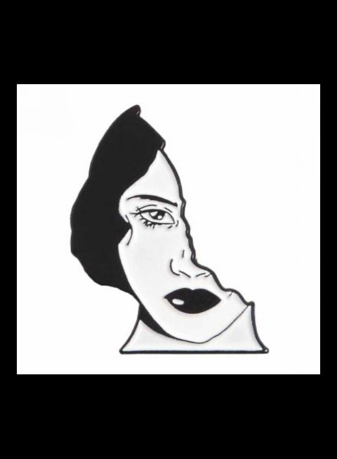 5esha Half Women Face Brooch Design  - Image 1