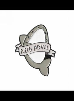 Shark Design Brooch