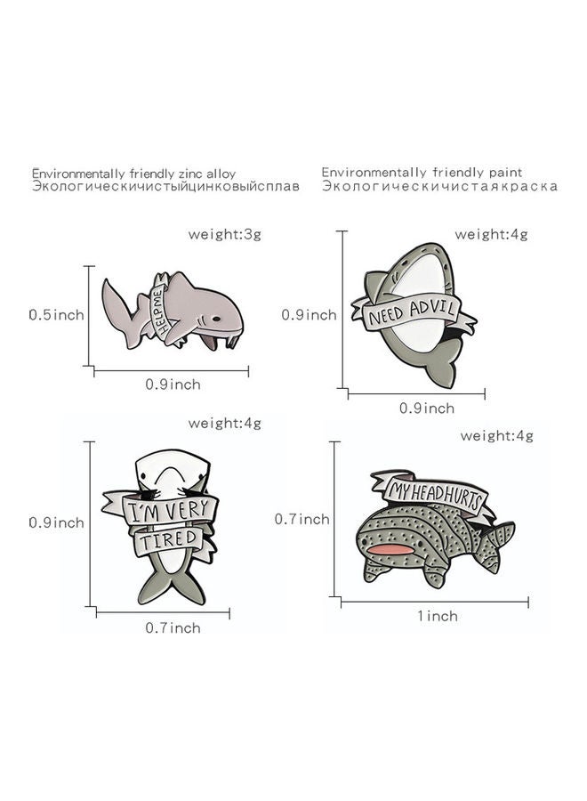 5esha - Shark Design Brooch - Image 1