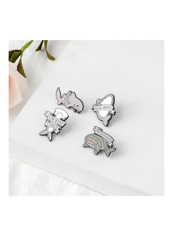 5esha - Shark Design Brooch - Image 1