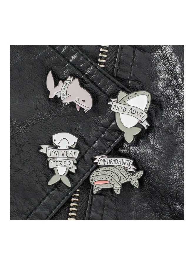 5esha - Shark Design Brooch - Image 1