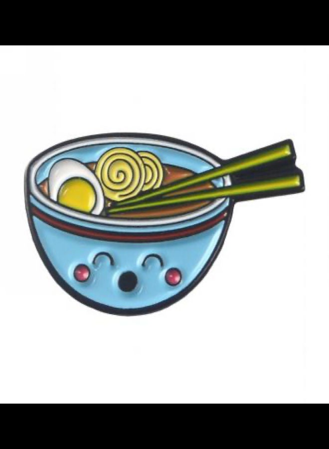 5esha Noodles Food Plate Design Brooch - Image 1