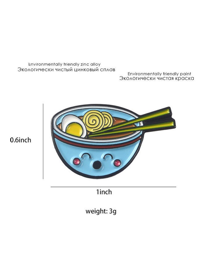 5esha Noodles Food Plate Design Brooch - Image 3
