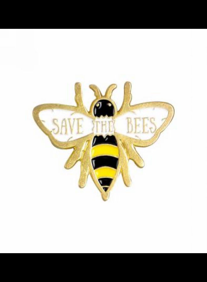 5esha - Bee Design Brooch With Save The Bee - Image 1