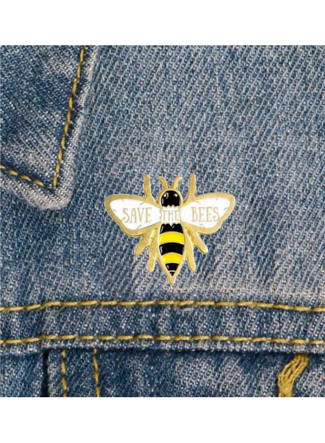 5esha - Bee Design Brooch With Save The Bee - Image 1