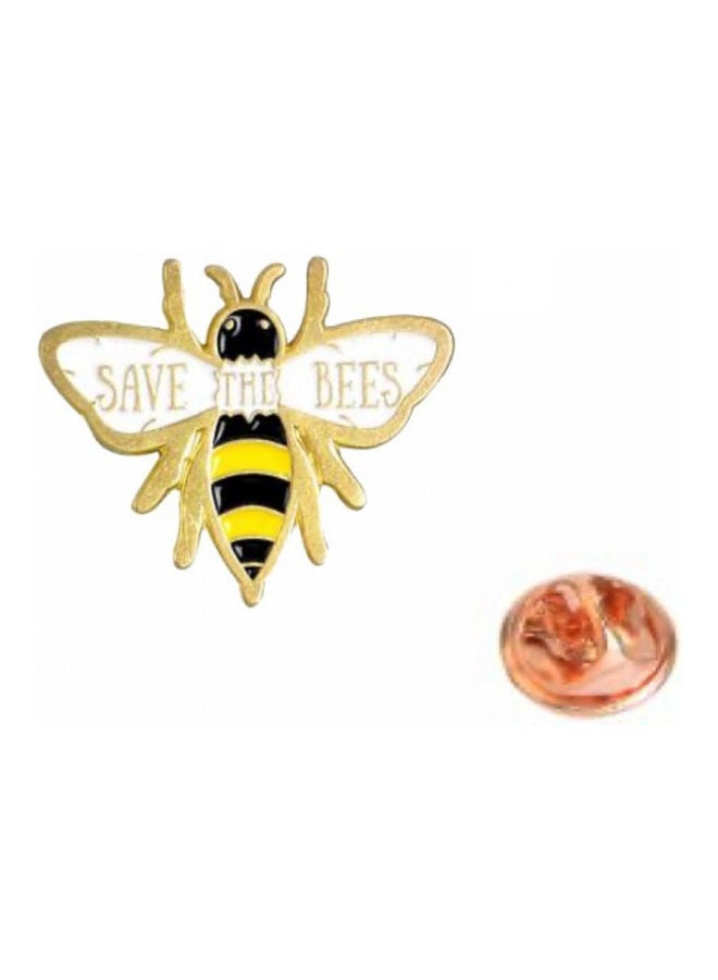 5esha - Bee Design Brooch With Save The Bee - Image 1