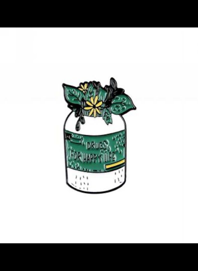 5esha Druges Bottle Design Brooch - Image 1