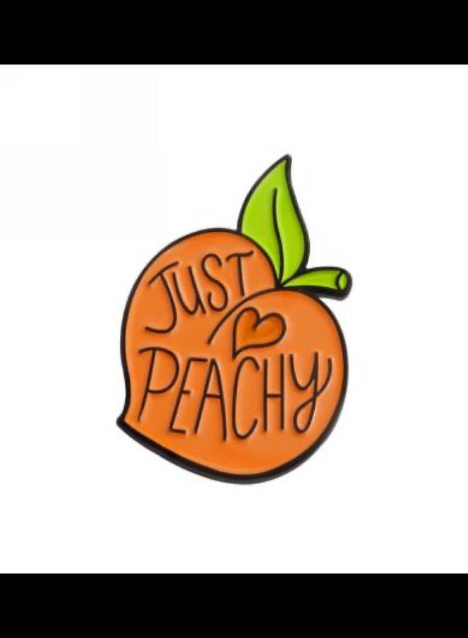 خيشة بروش بتصميم على شكل خوخ - Image 1