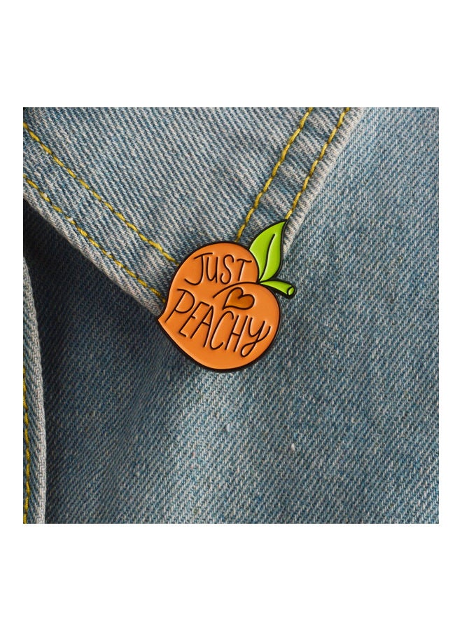 خيشة بروش بتصميم على شكل خوخ - Image 2