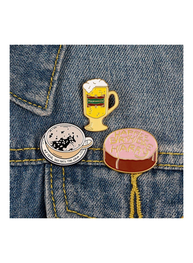 5esha Burger Design Brooch - Image 3