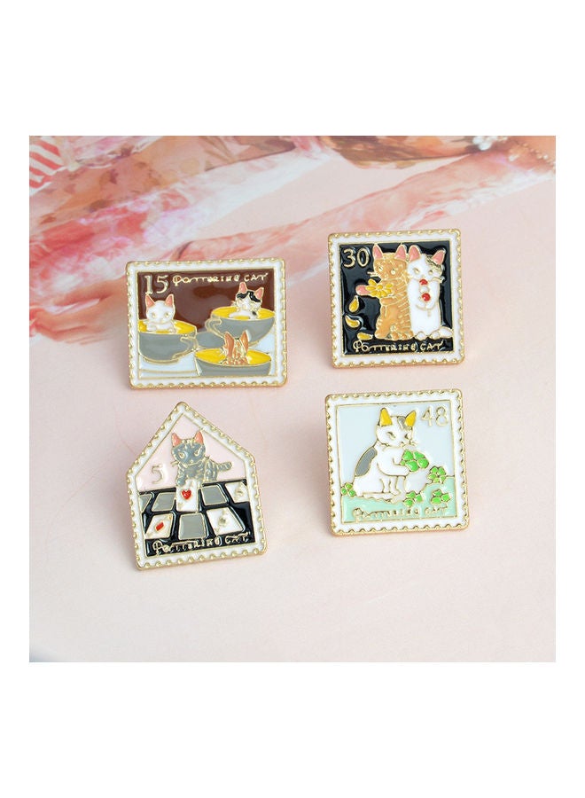 5esha Cat Stamp Brooch Design  - Image 3