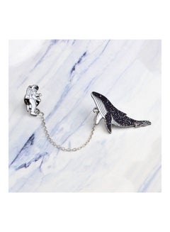5esha Space Astonaut With Dolphine Design Brooch  - Image 2