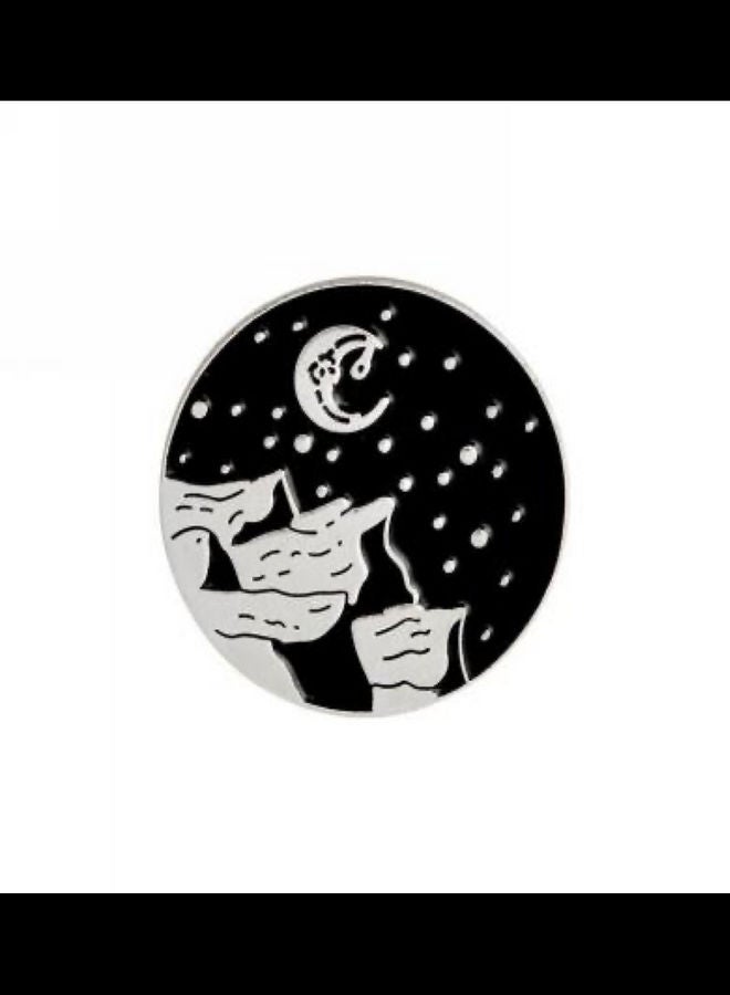 5esha Night Moon Sky Brooch Design - Image 1