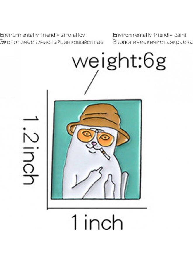 خيشة بروش بتصميم قطة كرتونية - Image 2