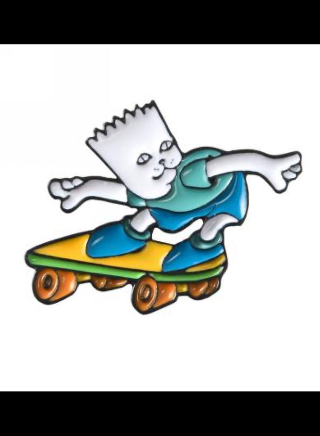 5esha Skateboard Carton Brooch Design  - Image 1
