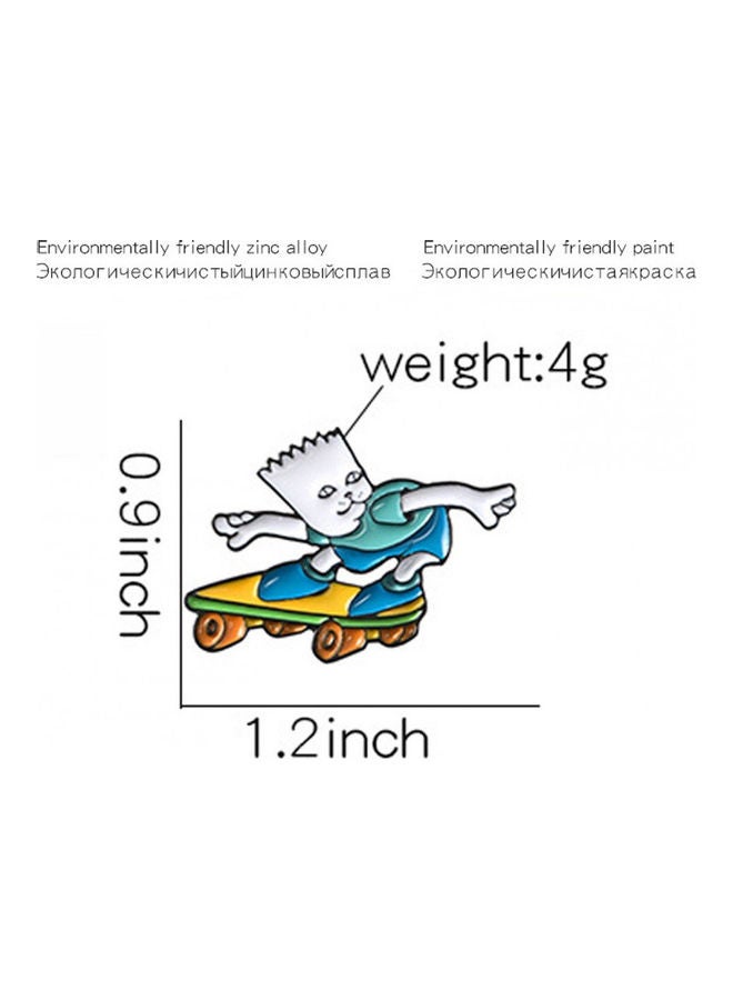 5esha Skateboard Carton Brooch Design  - Image 2