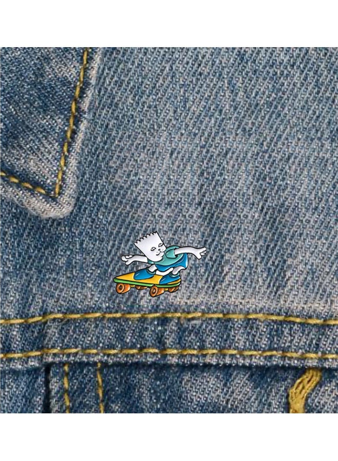 5esha Skateboard Carton Brooch Design  - Image 3