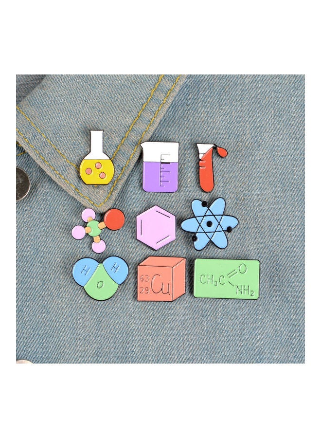 5esha - Chimical Formula Design Brooch - Image 1