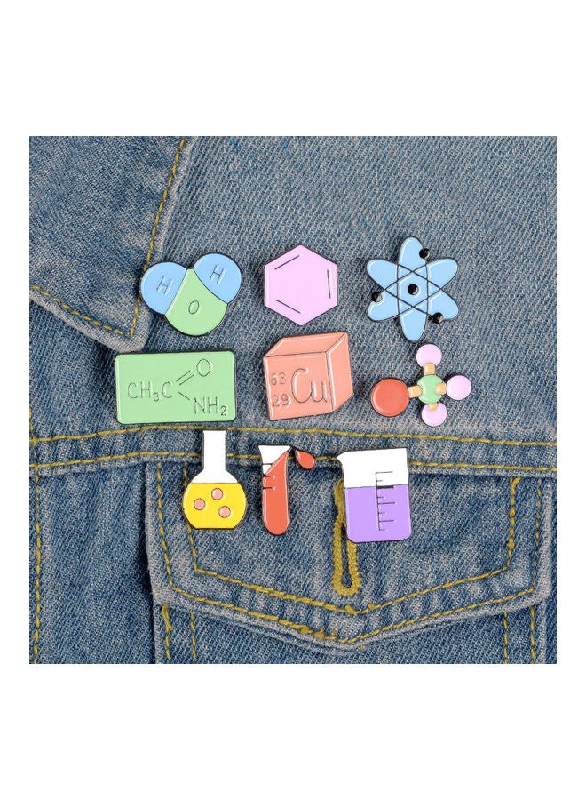 5esha - Chimical Formula Design Brooch - Image 1