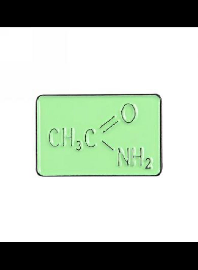 5esha - Chimical Formula Design Brooch - Image 1
