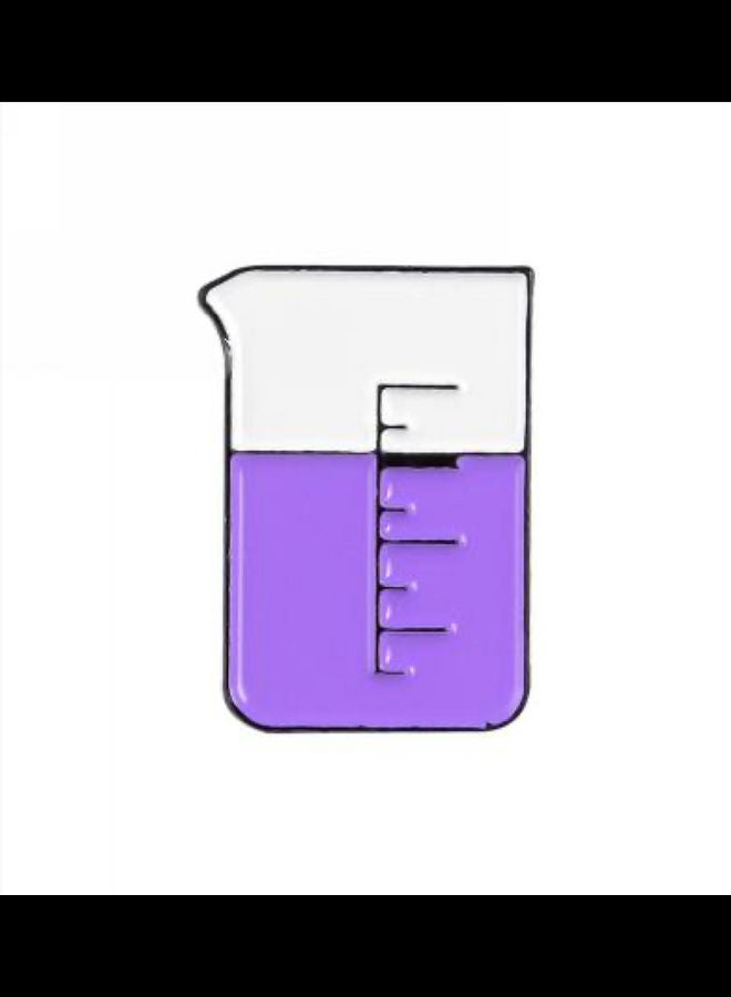 5esha Laboratory Beaker Mug Design Brooch - Image 1