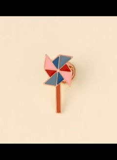 Colourful Windmil Design Brooch