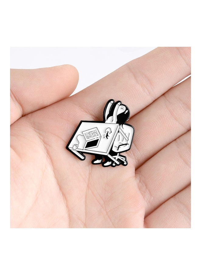 5esha Tired Of Working Mood Brooch  - Image 3
