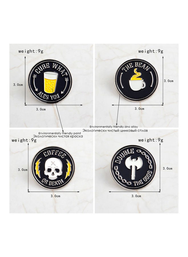5esha - Coffee Lover Design Brooch - Image 1