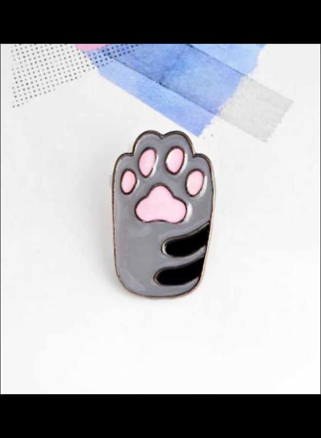 خيشة بروش على شكل قدم قطة - Image 1