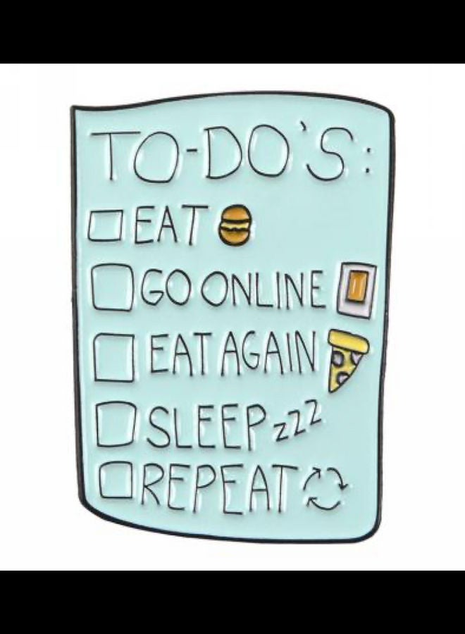 5esha To-Do-List Design Brooch - Image 1