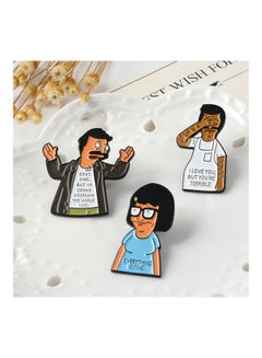 5esha Carton Character Design Brooch  - Image 2