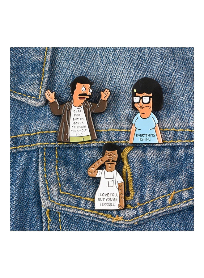 5esha Carton Character Design Brooch  - Image 3