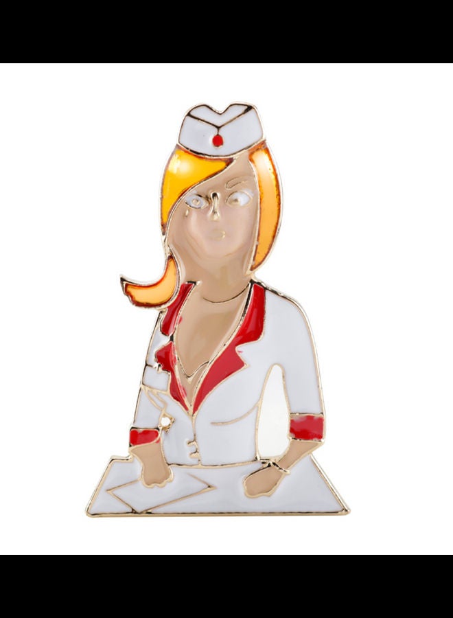 5esha Nurse Design Brooch - Image 1
