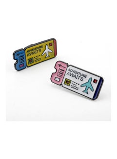 5esha Flight Ticket Design Brooch  - Image 3