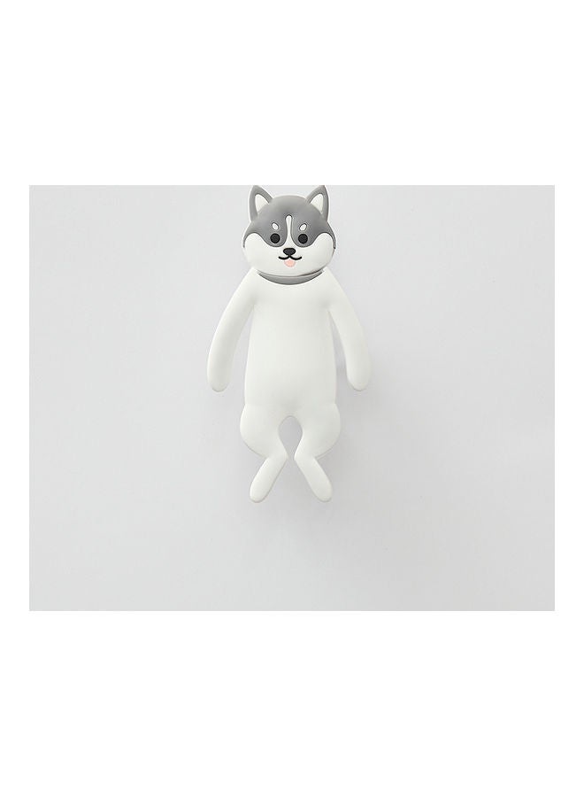 fashionhome Cat Shape Plastic Adhesive Hook White 11.5 x 7cm  - Image 1