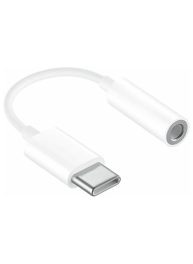 Generic Tpe Audio Type-C To 3.5Mm Headphone Jack Adapter White  - Image 1