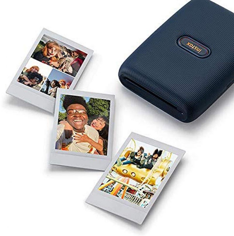 FUJIFILM - Instax Mini Link Photo Smartphone Printer With 10 Film Sheets Blue Denim - Image 1
