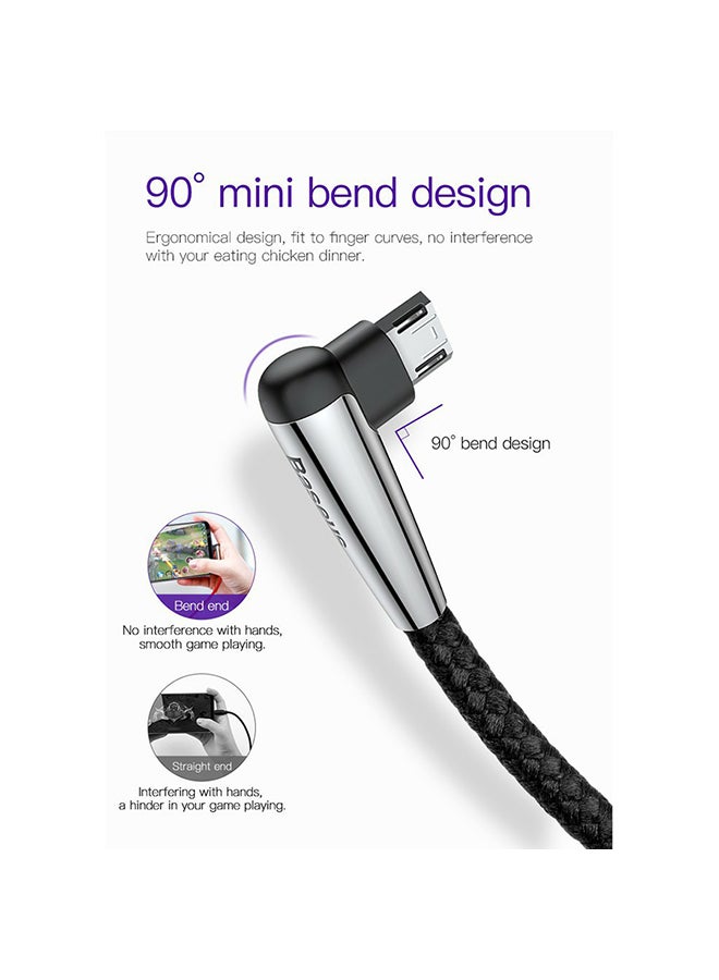 Baseus - Sharp Bird Mobile Game Usb Cable For Ip 2.4A Black - Image 1