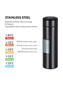 Toshionics Vaccum Flask Water Bottle With Temprature Display Multicolor 24.3x7.5x6.5cm  - Image 3