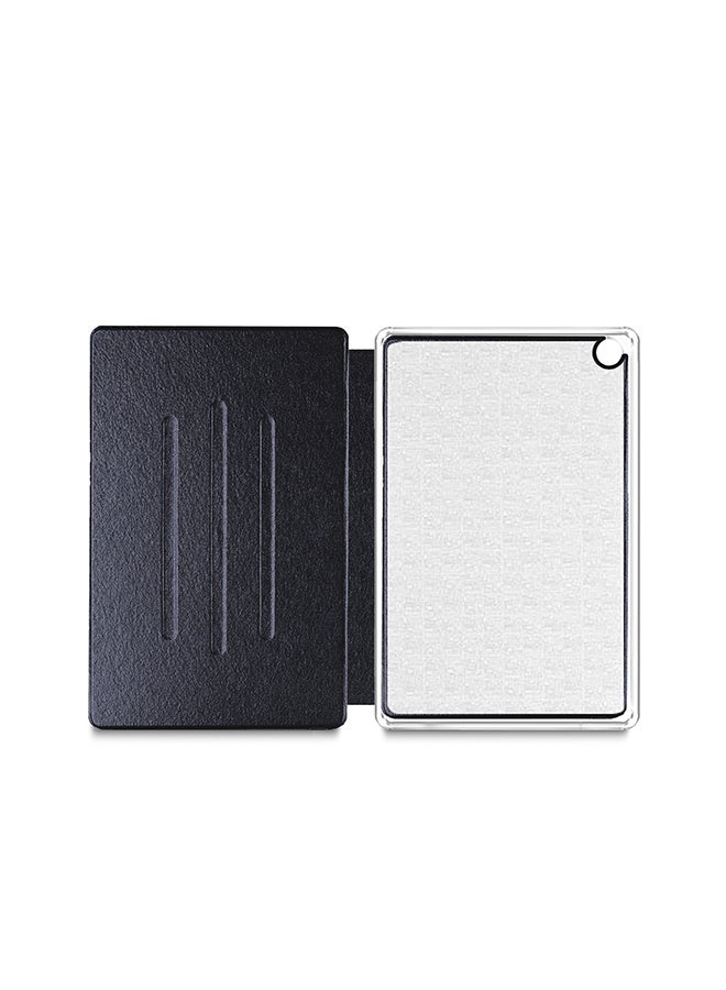 Wtech Premium Quality Protective Book Type Case Cover With Reinforced Soft Shell TPU Fitting For Huawei MediaPad M5 Lite 8 Black - Image 5