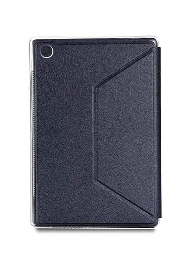 Wtech Premium Quality Protective Book Type Case Cover With Reinforced Soft Shell TPU Fitting For Lenovo Tab M7 Black - Image 4