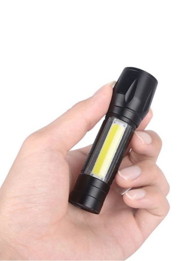 Generic Mini 3 Mode XPE COB Rechargeable LED Flashlight Torch With Box Black 10.1cm  - Image 5