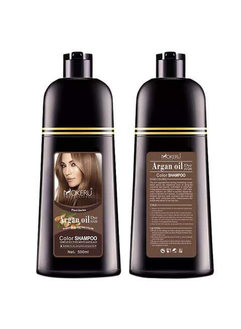 Professional Argan Oil Hair Dye Color Shampoo 500ml
