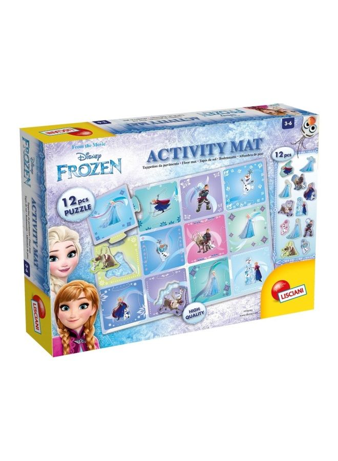 LISCIANI 12-Piece Frozen Activity Mat Jigsaw Puzzle 70x50cm  - Image 1