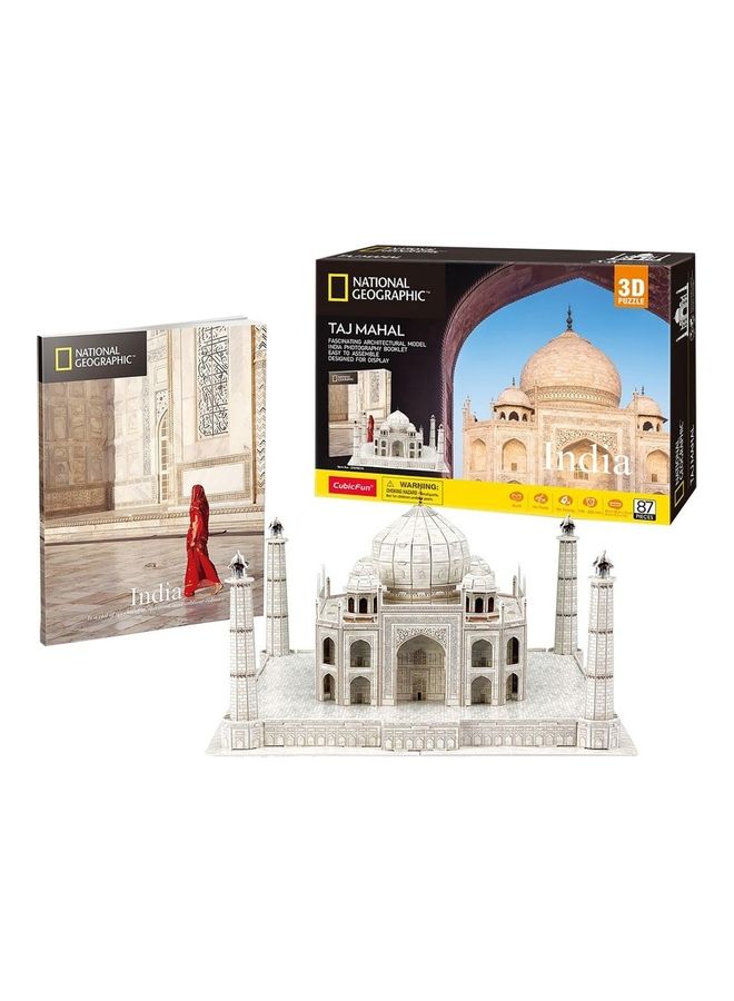 CubicFun 87-Piece Taj Mahal Shaped 3D Puzzle  - Image 1