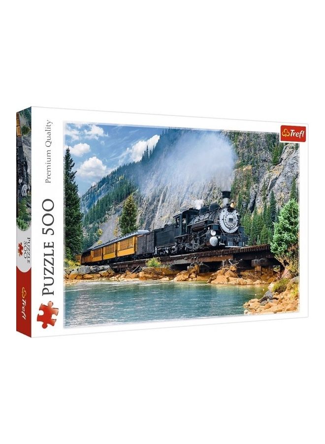 Trefl 500-Piece Mountain Train Jigsaw Puzzle