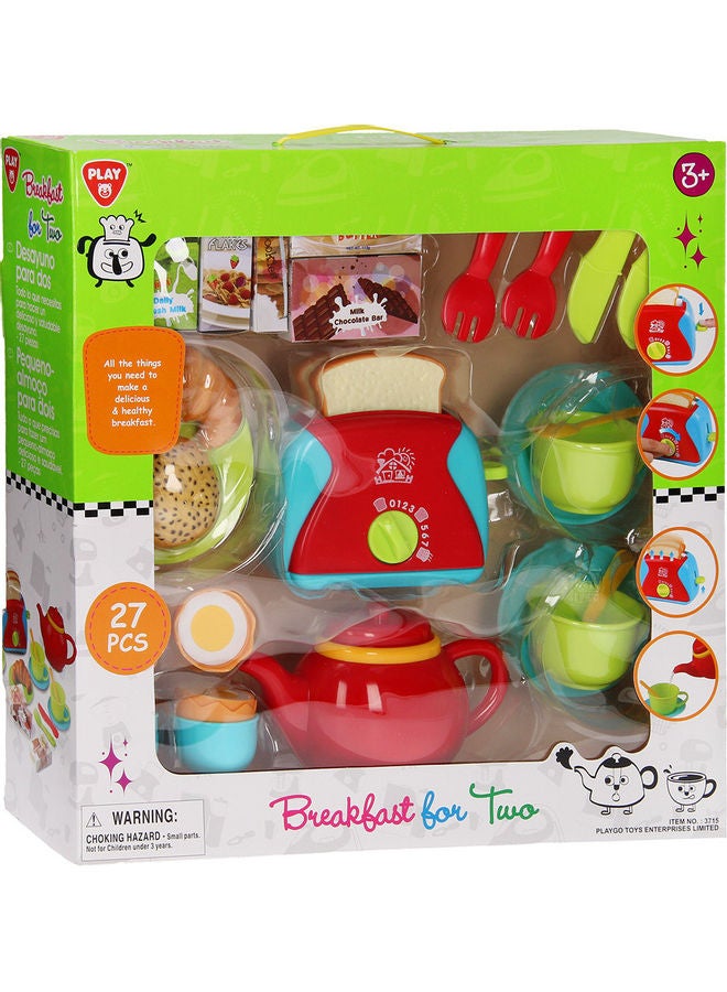 PLAYGO 27-Piece Breakfast For Two Kitchen Playset