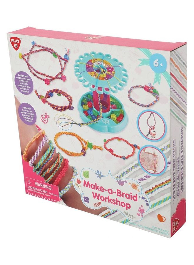 PLAYGO Make A Braid Work Shop Craft Kit
