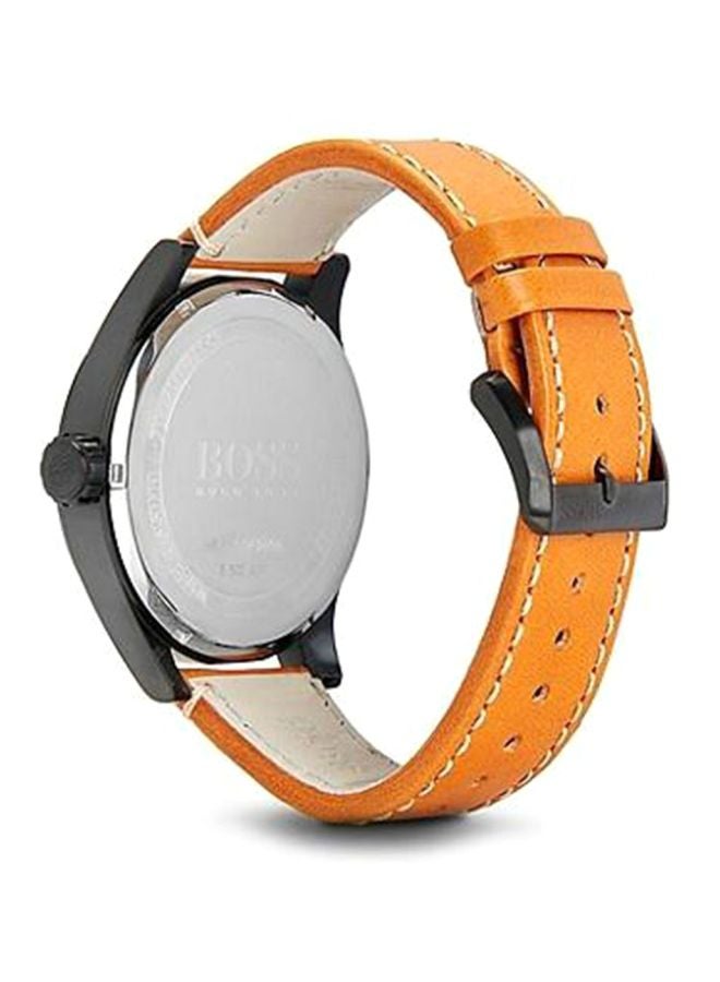 HUGO BOSS Men's Water Resistant Leather Analog Watch 1513082  - Image 2